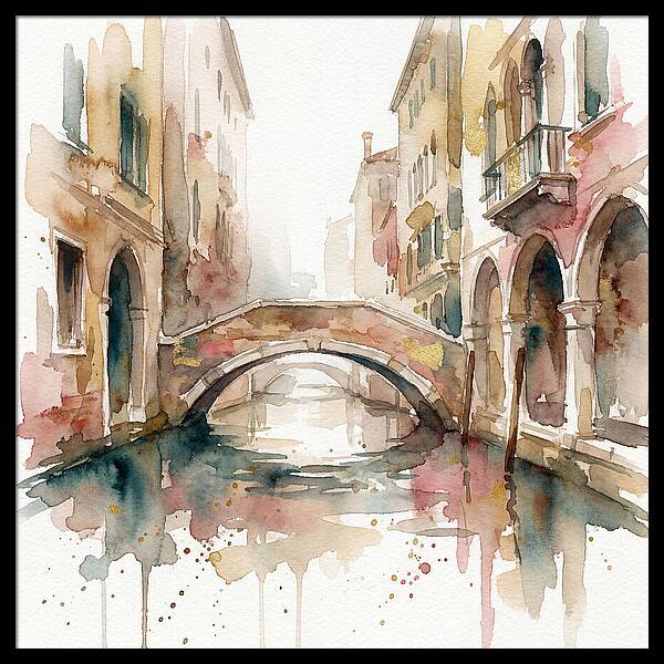 Tranquil Moments On The Venetian Bridge