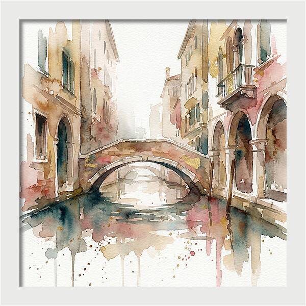 Tranquil Moments On The Venetian Bridge