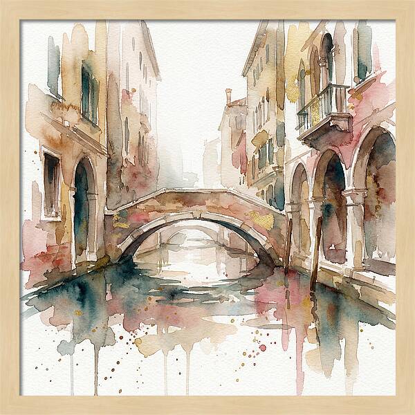 Tranquil Moments On The Venetian Bridge