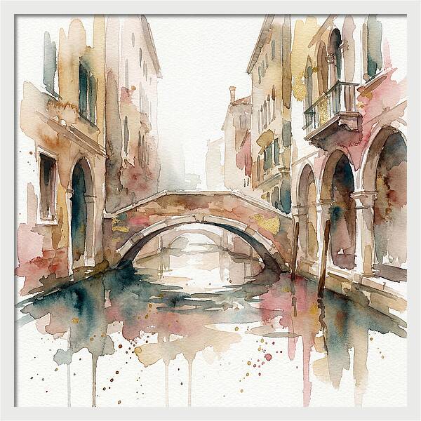 Tranquil Moments On The Venetian Bridge