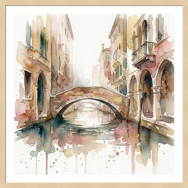 Tranquil Moments On The Venetian Bridge