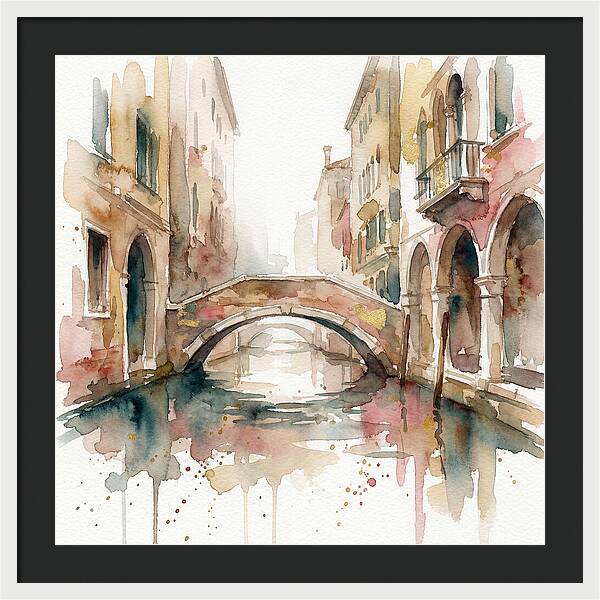 Tranquil Moments On The Venetian Bridge