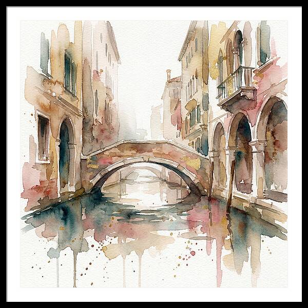 Tranquil Moments On The Venetian Bridge