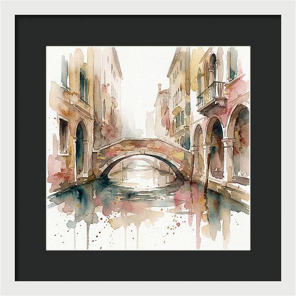 Tranquil Moments On The Venetian Bridge