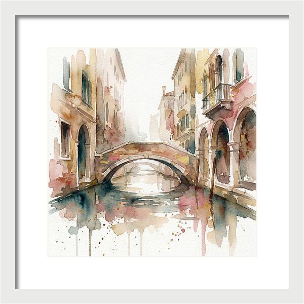 Tranquil Moments On The Venetian Bridge