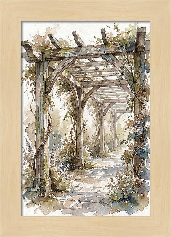 Tranquil Moments Under Pergola