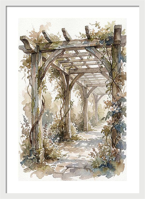 Tranquil Moments Under Pergola