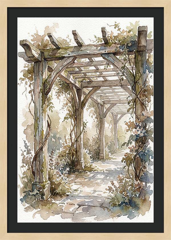 Tranquil Moments Under Pergola