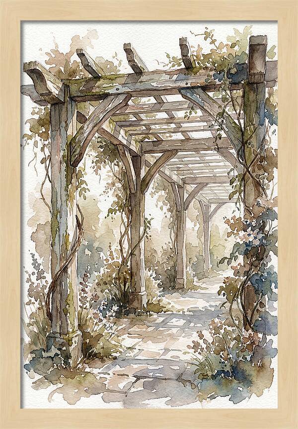 Tranquil Moments Under Pergola