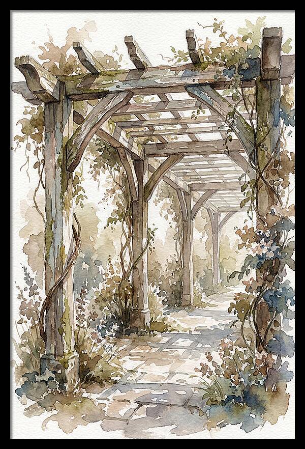 Tranquil Moments Under Pergola