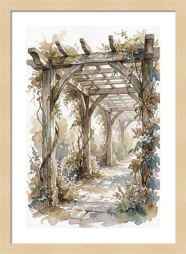 Tranquil Moments Under Pergola