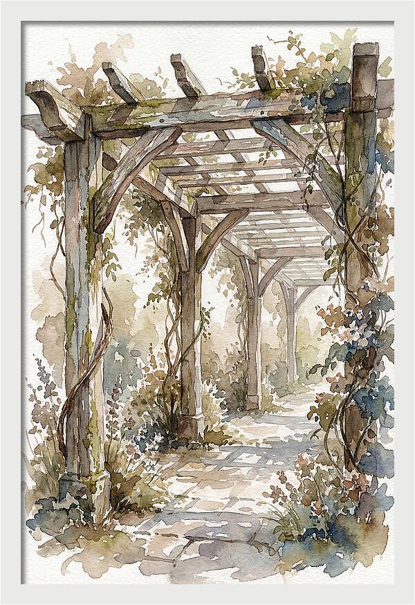 Tranquil Moments Under Pergola