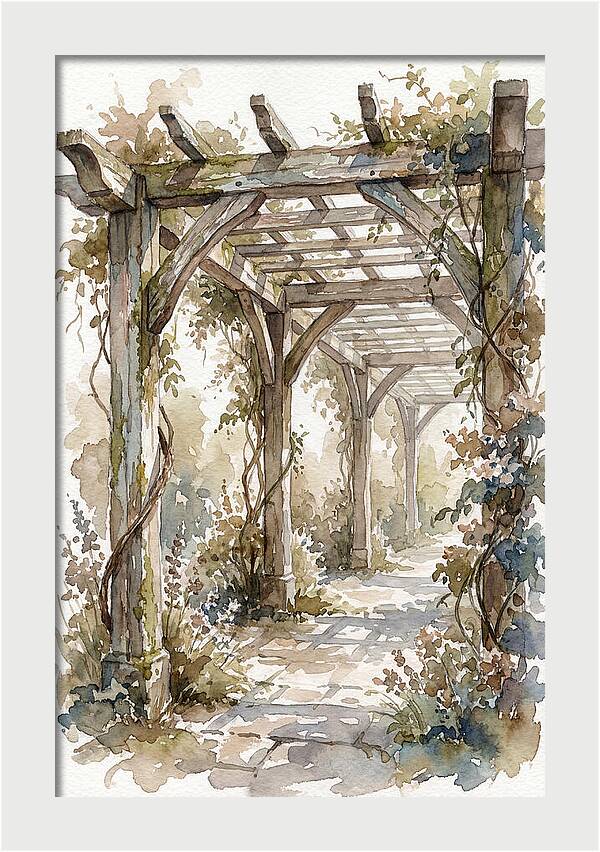 Tranquil Moments Under Pergola