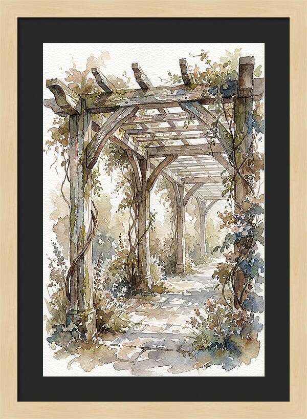 Tranquil Moments Under Pergola