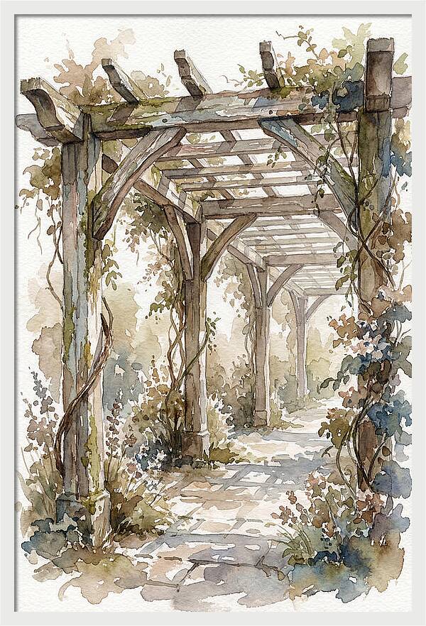 Tranquil Moments Under Pergola