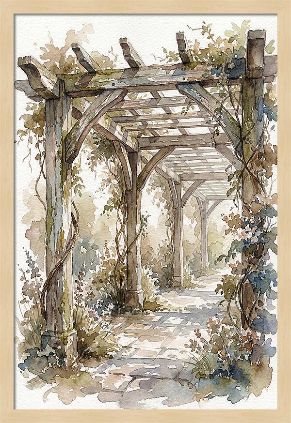 Tranquil Moments Under Pergola
