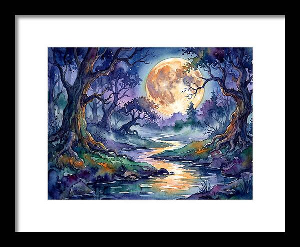 Tranquil Moonlit Landscape