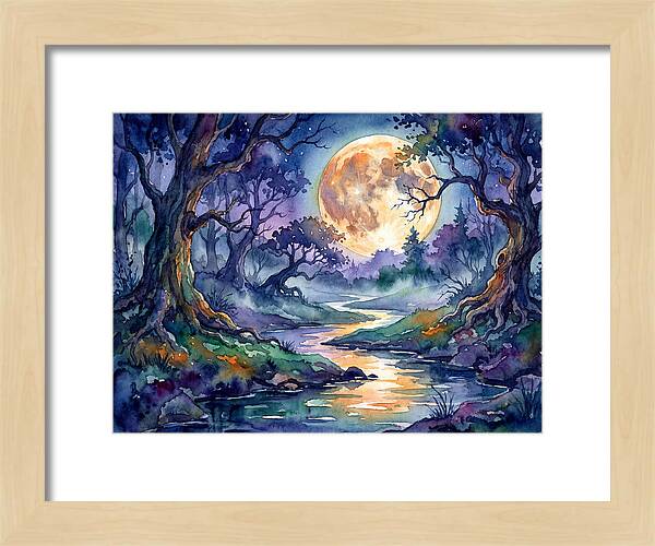Tranquil Moonlit Landscape