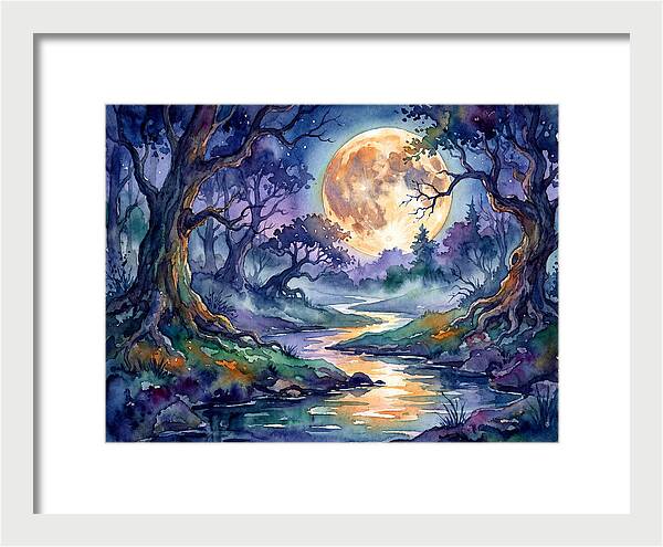 Tranquil Moonlit Landscape