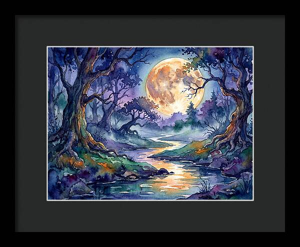Tranquil Moonlit Landscape