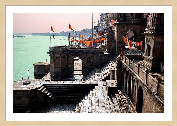 Tranquil Mornings At Varanasi Ghats