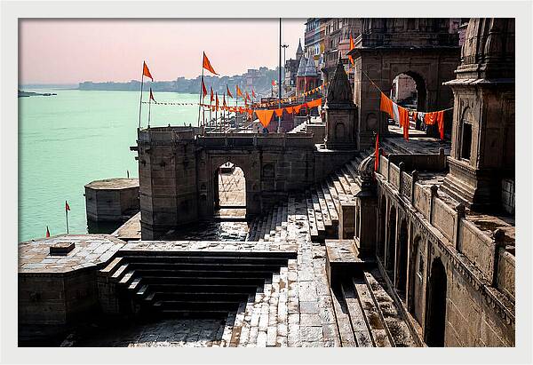 Tranquil Mornings At Varanasi Ghats
