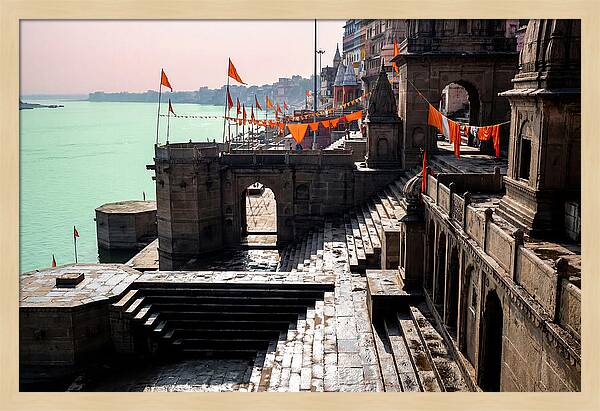 Tranquil Mornings At Varanasi Ghats