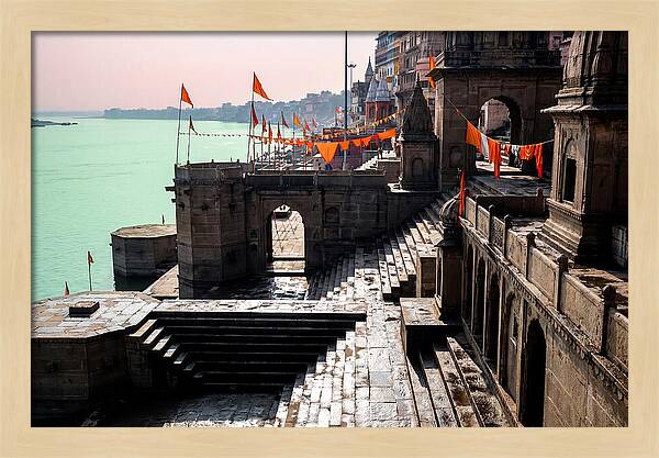 Tranquil Mornings At Varanasi Ghats