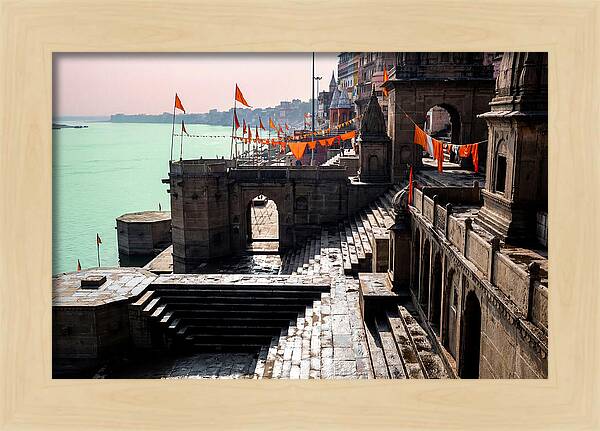 Tranquil Mornings At Varanasi Ghats