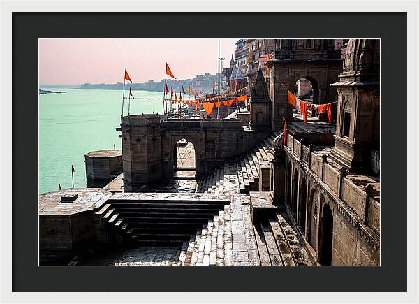 Tranquil Mornings At Varanasi Ghats