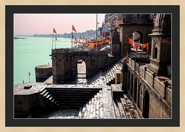 Tranquil Mornings At Varanasi Ghats