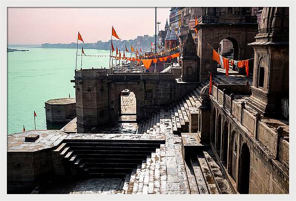 Tranquil Mornings At Varanasi Ghats