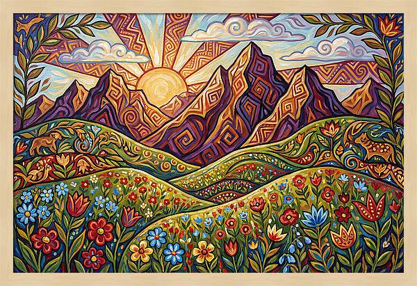 Tranquil Mountain Meadow