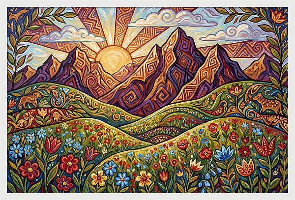 Tranquil Mountain Meadow