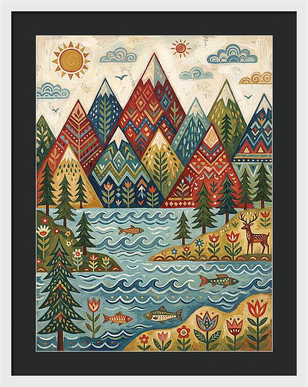 Tranquil Mountain Reflections