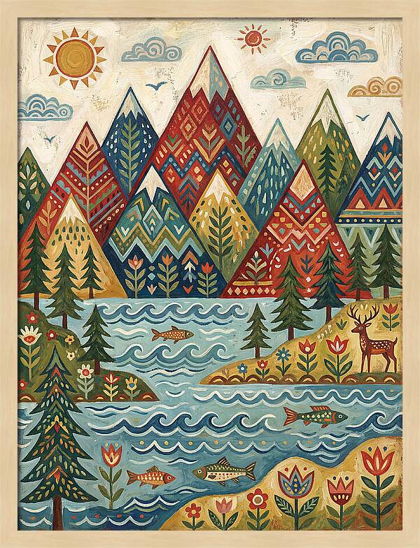 Tranquil Mountain Reflections