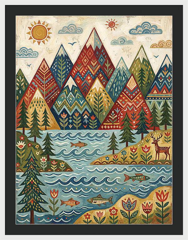 Tranquil Mountain Reflections