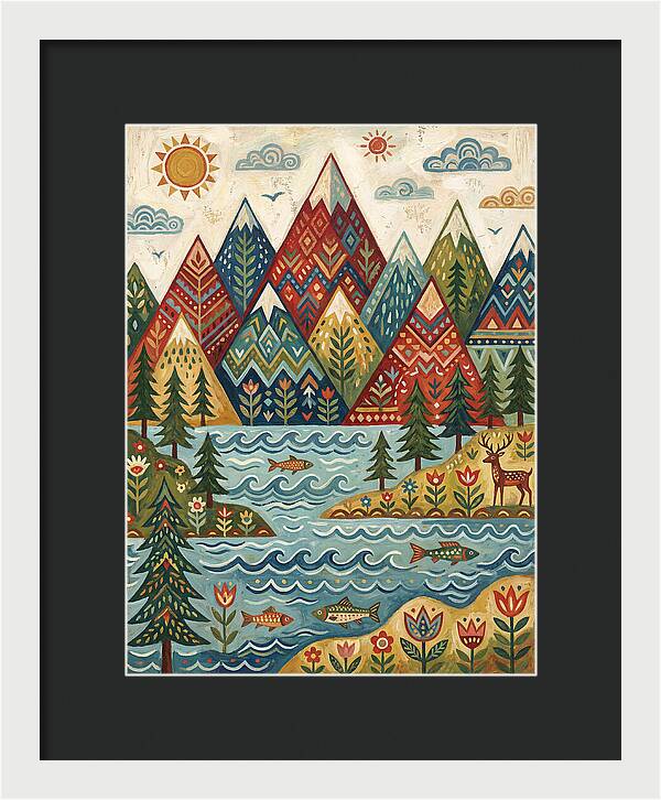 Tranquil Mountain Reflections