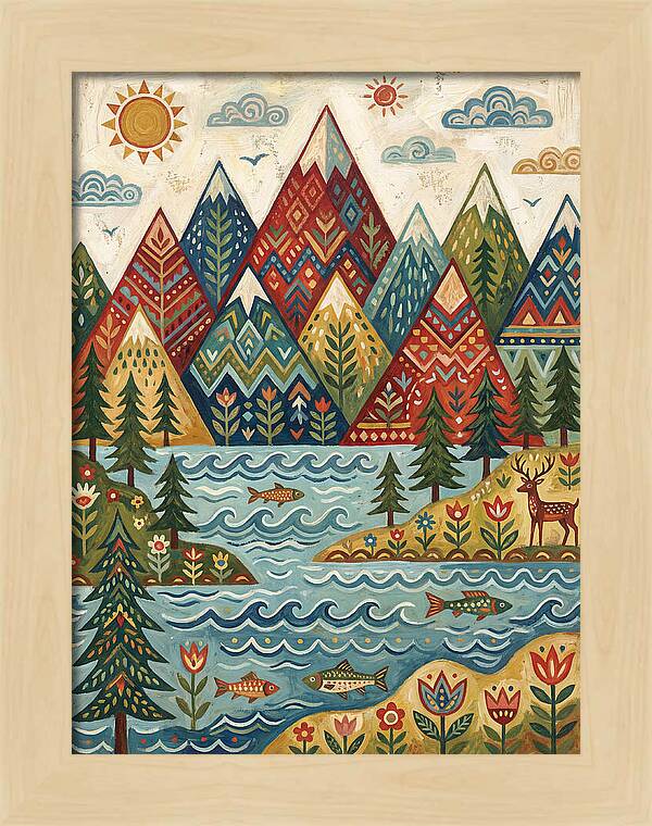 Tranquil Mountain Reflections