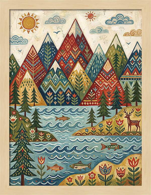 Tranquil Mountain Reflections
