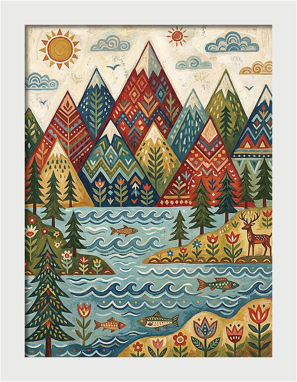 Tranquil Mountain Reflections