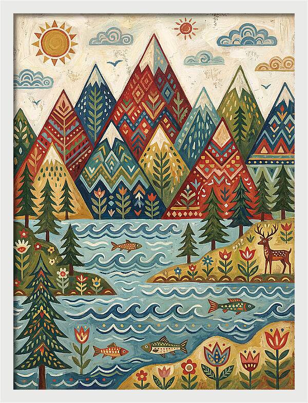 Tranquil Mountain Reflections