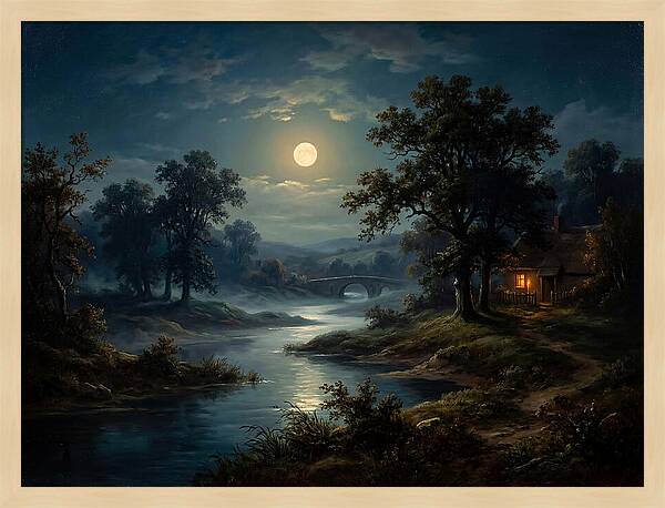 Tranquil Nocturnal Landscape