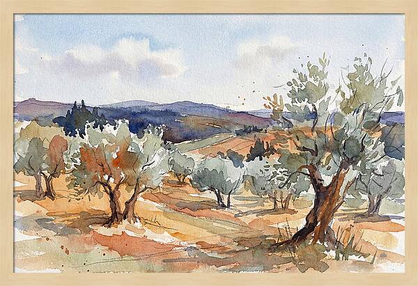 Tranquil Olive Grove 6096