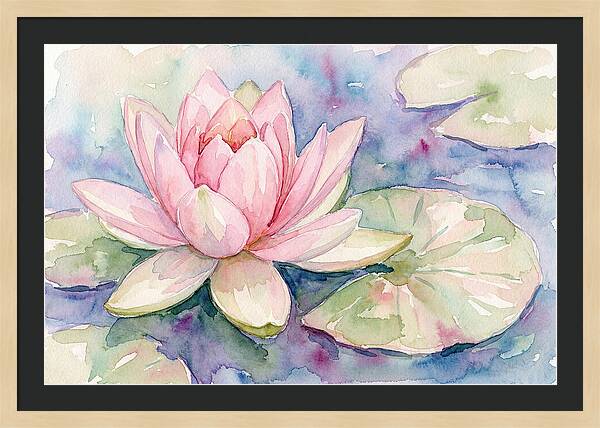 Tranquil Pink Lotus Bloom