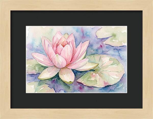 Tranquil Pink Lotus Bloom