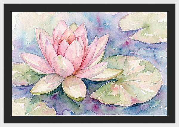 Tranquil Pink Lotus Bloom