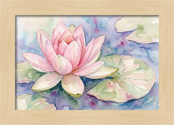 Tranquil Pink Lotus Bloom