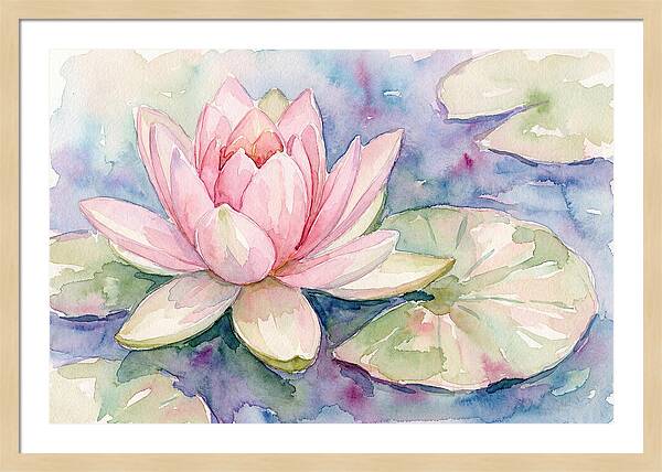 Tranquil Pink Lotus Bloom