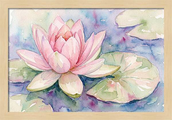 Tranquil Pink Lotus Bloom